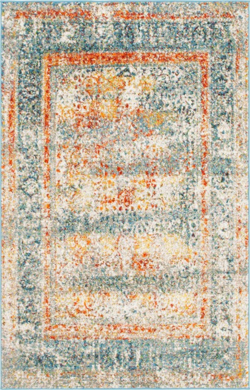 4' x 6' Saxon · Border rug