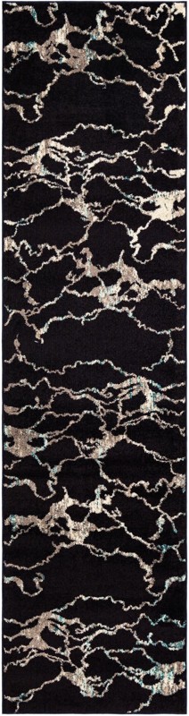 Irwin · Abstract rug, navy blue