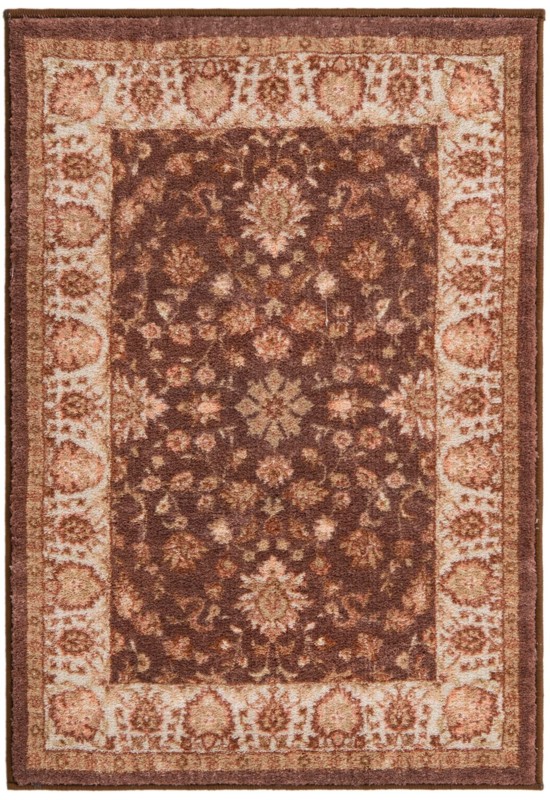 2' 2 x 3' Bluebell · Floral rug, brown and ivory