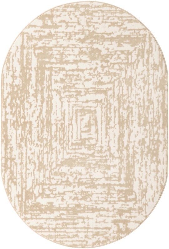4' x 6' Wrenfield · Abstract bordered rug, bone and beige