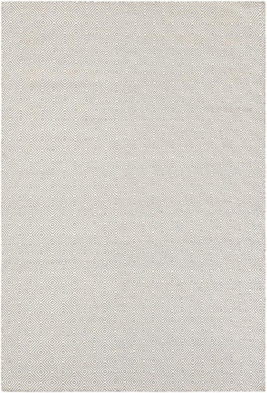 Standish · Diamond Wool Rug, gray