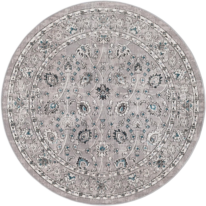 Carson · Border rug, grey
