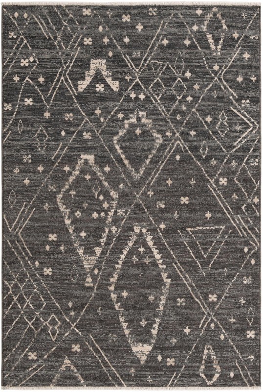 5' x 7' 7 Ashford · Diamond rug, blue