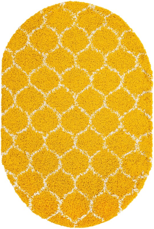 4' x 6' Barnett · Trellis Shag Rug, yellow