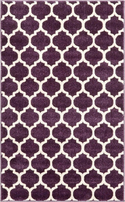 Arkwright · Geometric rug, dviolet