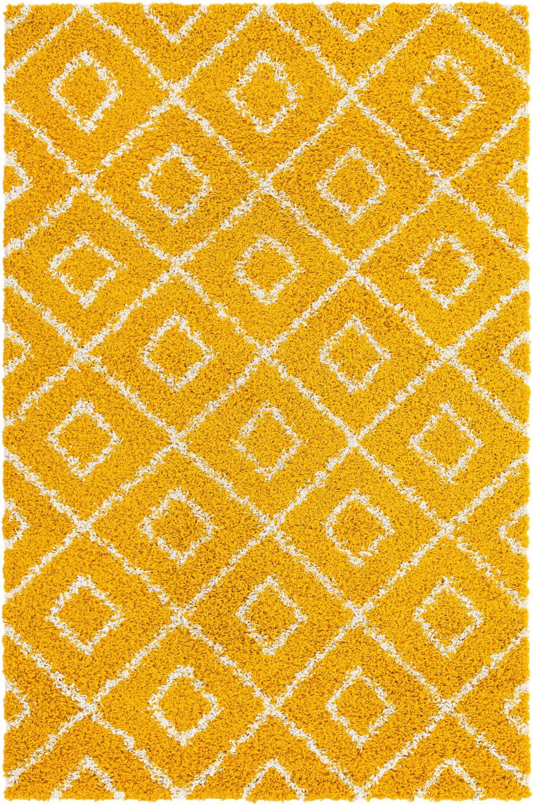 5' 3 x 8' Brock · Diamond Shag Rug, yellow