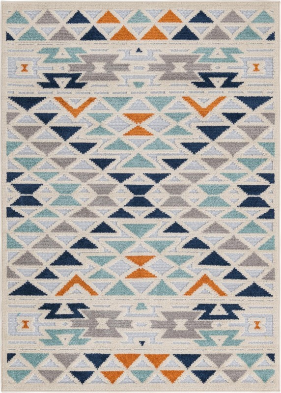 4' x 6' Barrington · Geometric Outdoor Rug, gray
