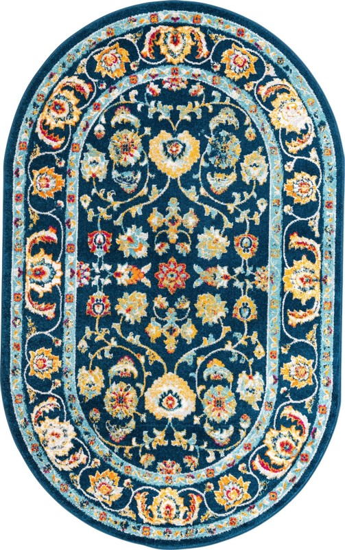 Aspen · Border rug, navy