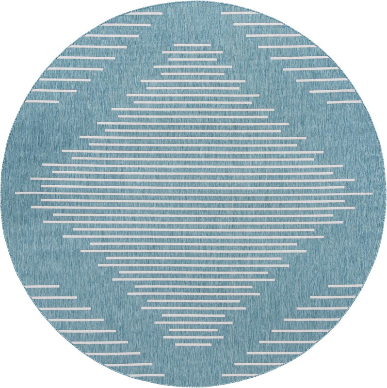 Harlow · Diamond Outdoor Rug, light aqua