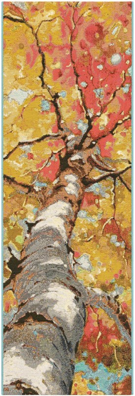 Lomax · Tree canopy Outdoor Rug, multicolor and gray