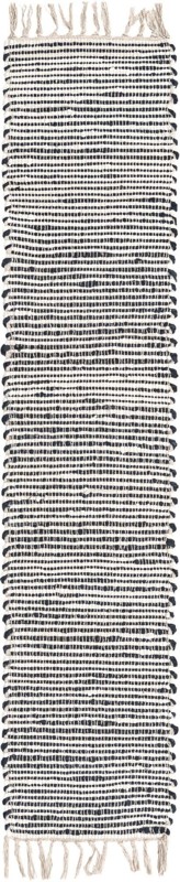 Milbank · Striped Chindi Rug, navy and ivory