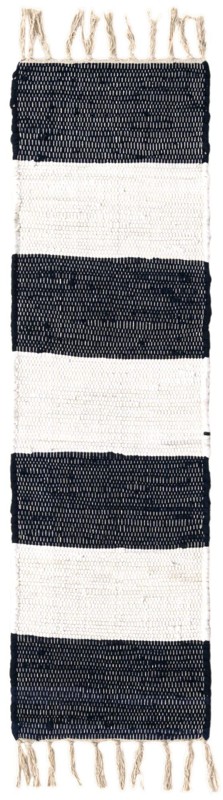 1' 2 x 4' 1 Flagstaff · Striped Chindi Rug, navy