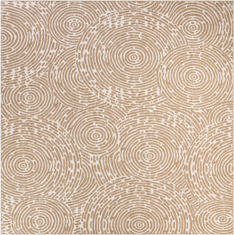 13' x 13' Grafton · Abstract Outdoor Rug, taupe