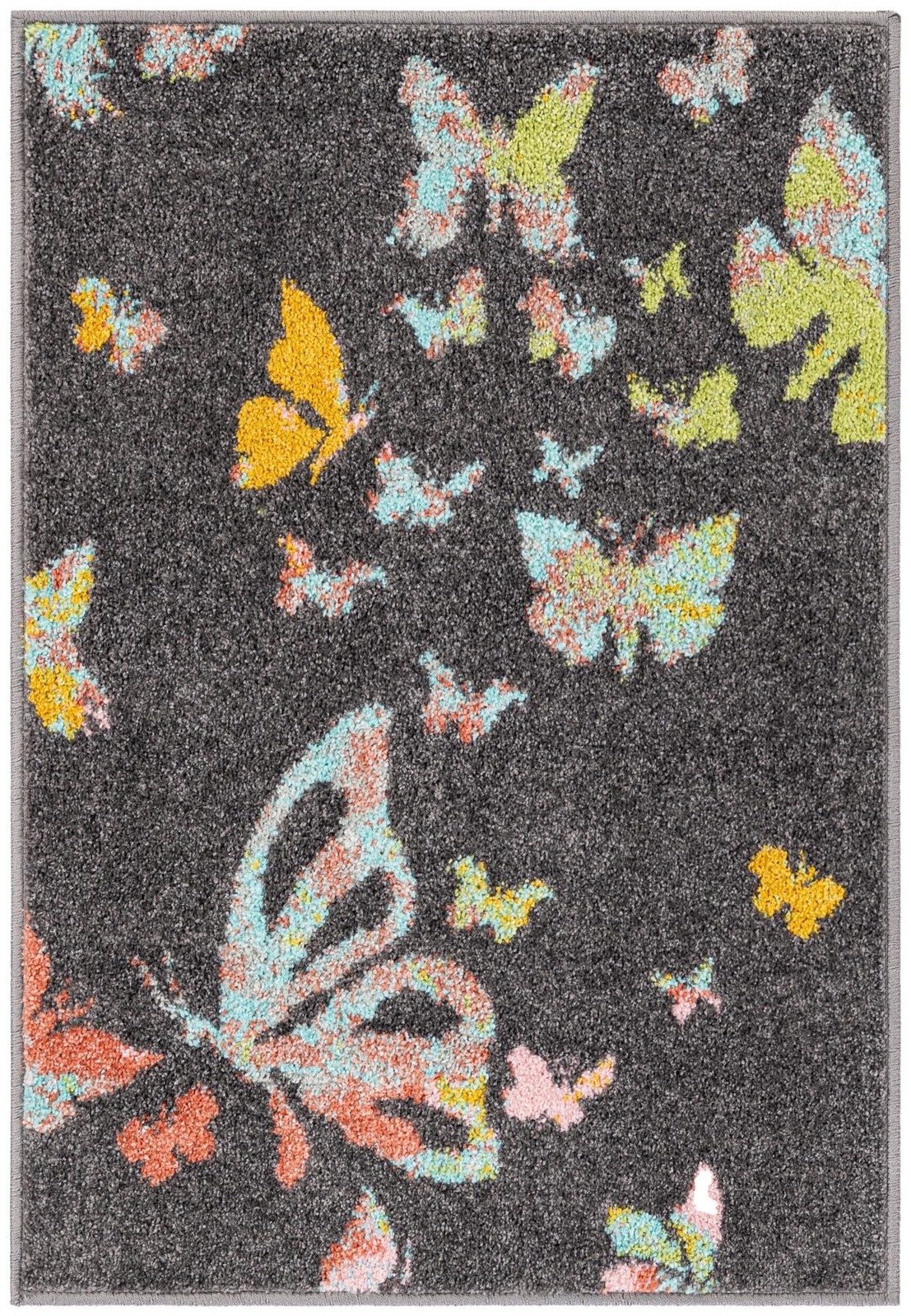 2' 2 x 3' Radcliffe · Pictoral rug, charcoal gray
