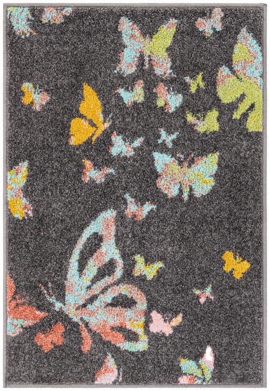 Radcliffe · Pictoral rug, charcoal gray