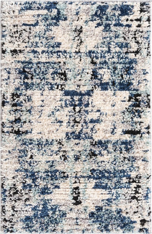 2' x 3' Littleton · Abstract rug, blue
