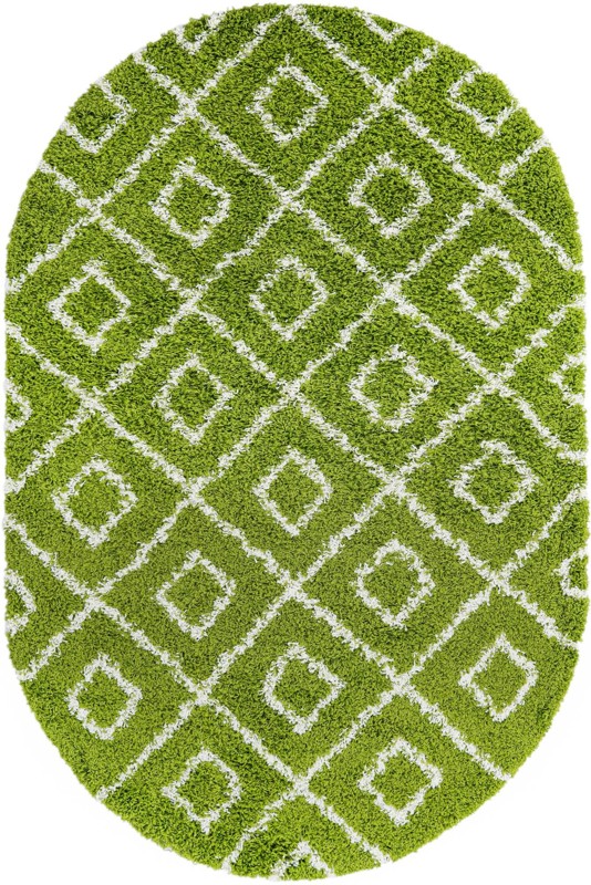 Brock · Diamond Shag Rug, green