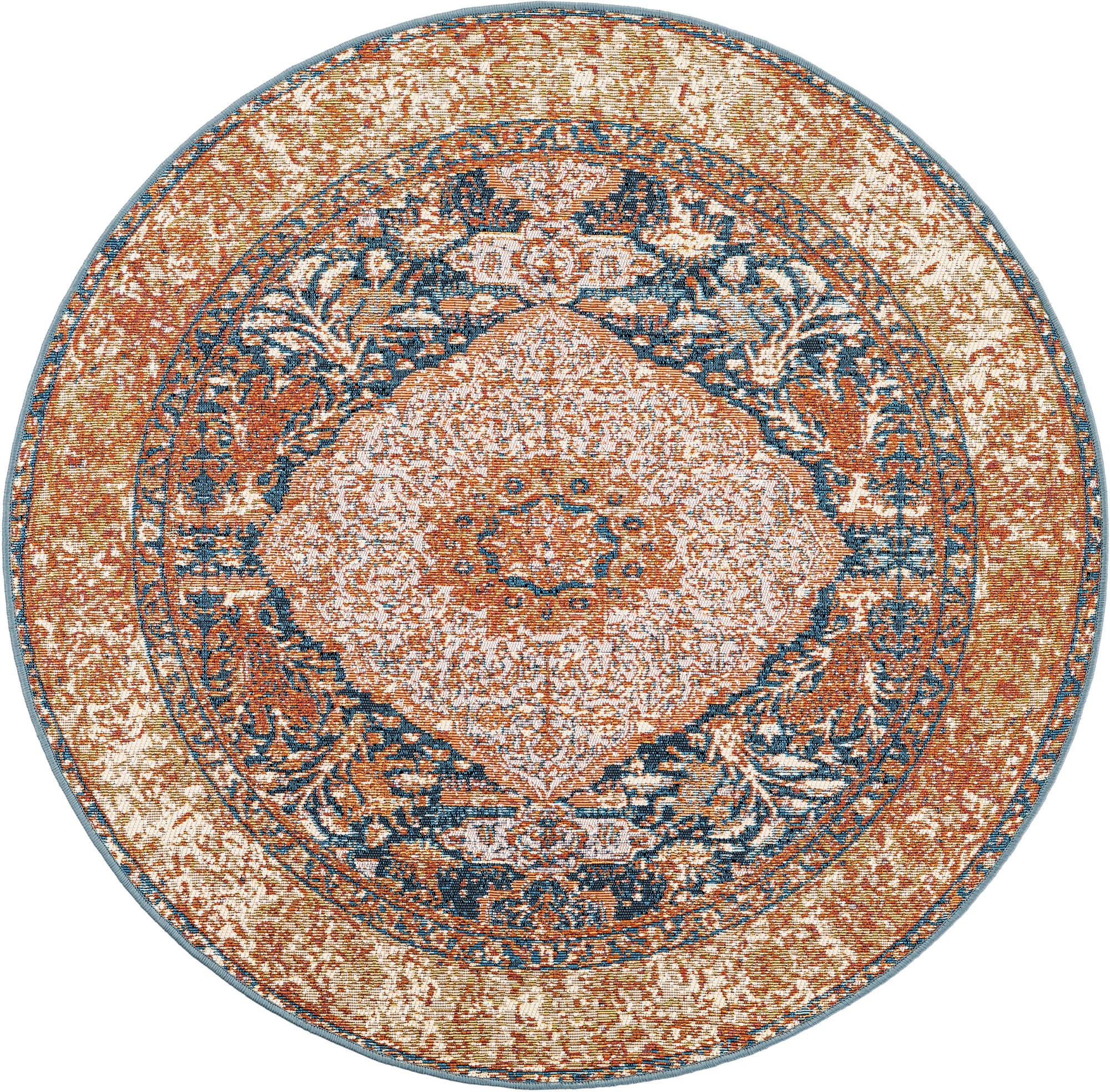 4' x 4' Lomax · Border Outdoor Rug