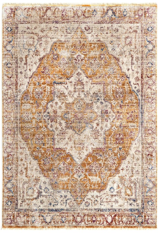 4' x 5' 10 Denver · Border rug, yellow