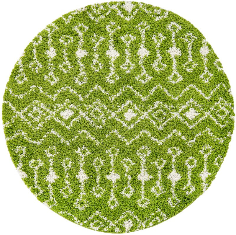 Bayley · Chevron Shag Rug, green