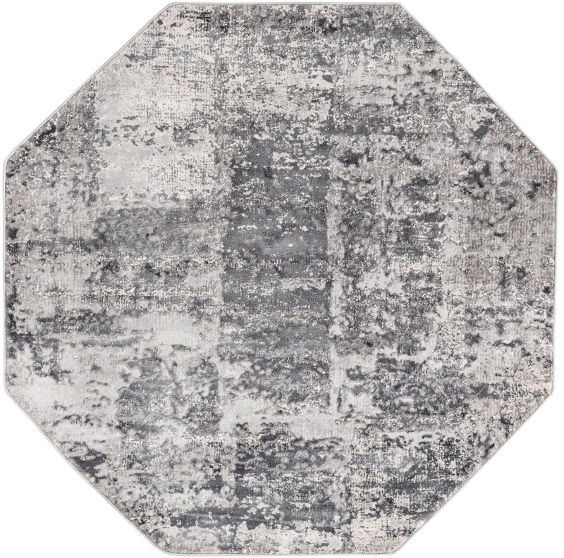 Evanston · Abstract rug, gray