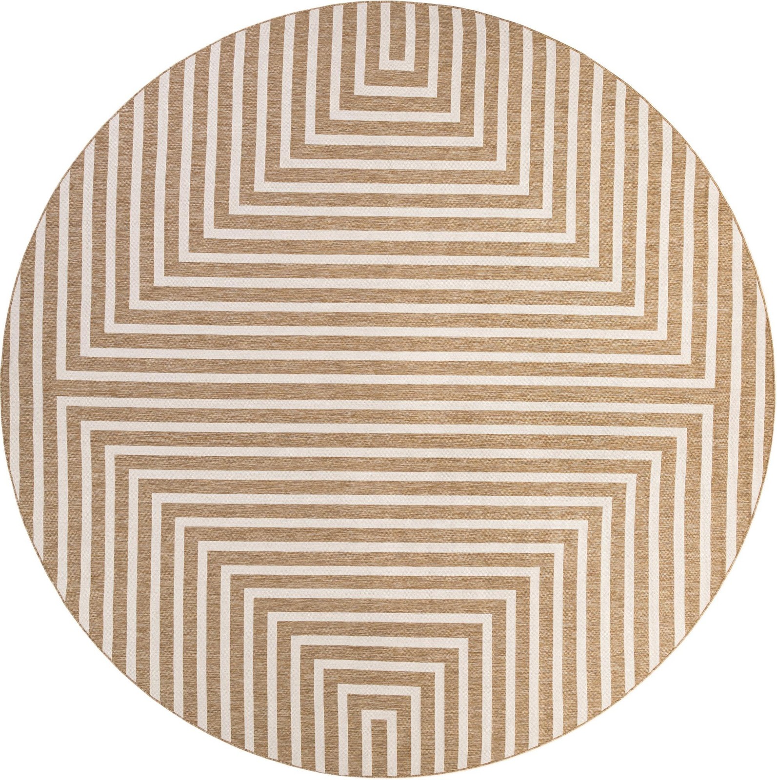 13' x 13' Gorse · Geometric Outdoor Rug, taupe