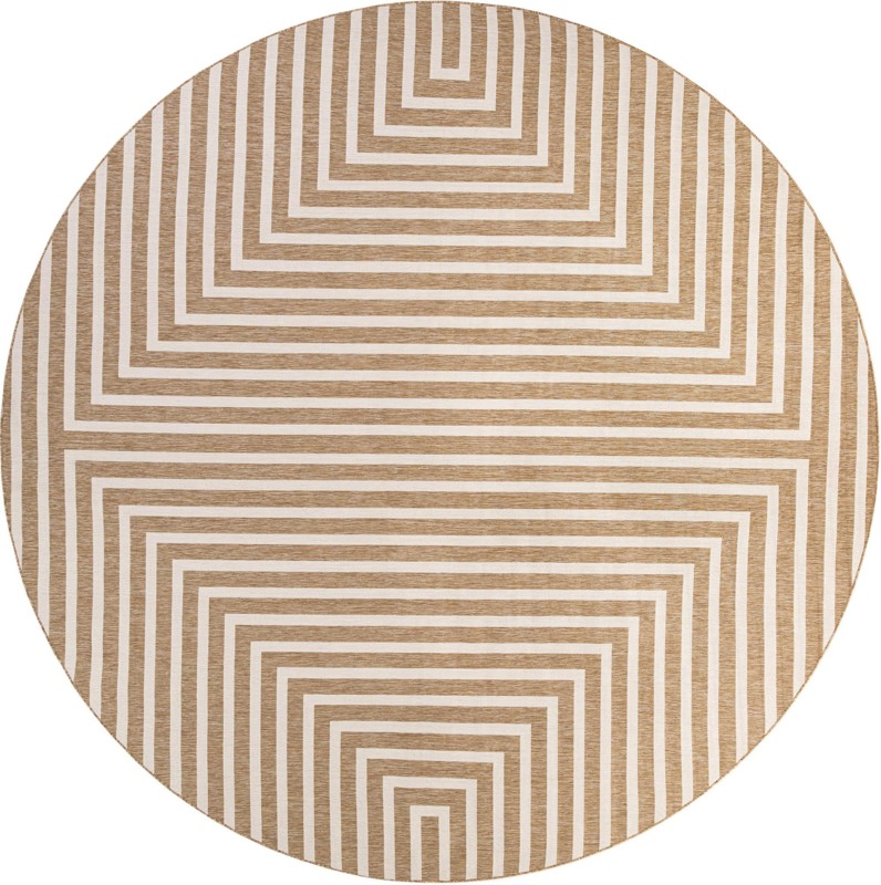 Gorse · Geometric Outdoor Rug, taupe