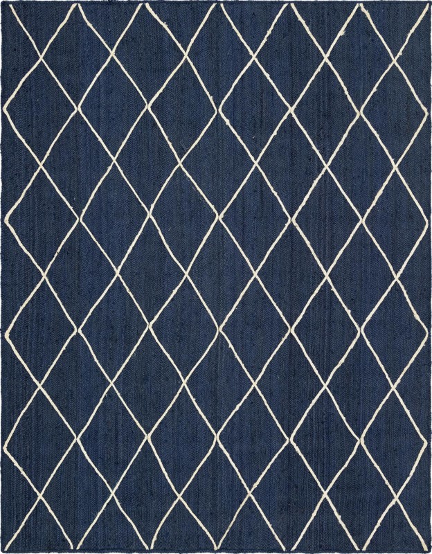 8' x 11' Bishop · Diamond Braided Jute Rug