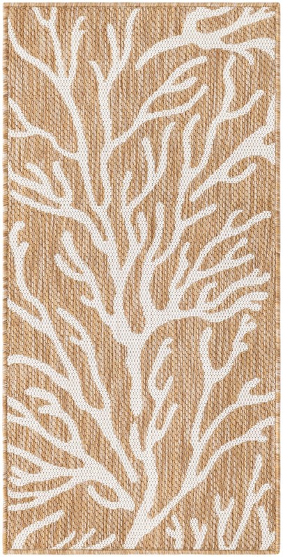 Northfield · Floral / botanical Outdoor Rug, taupe