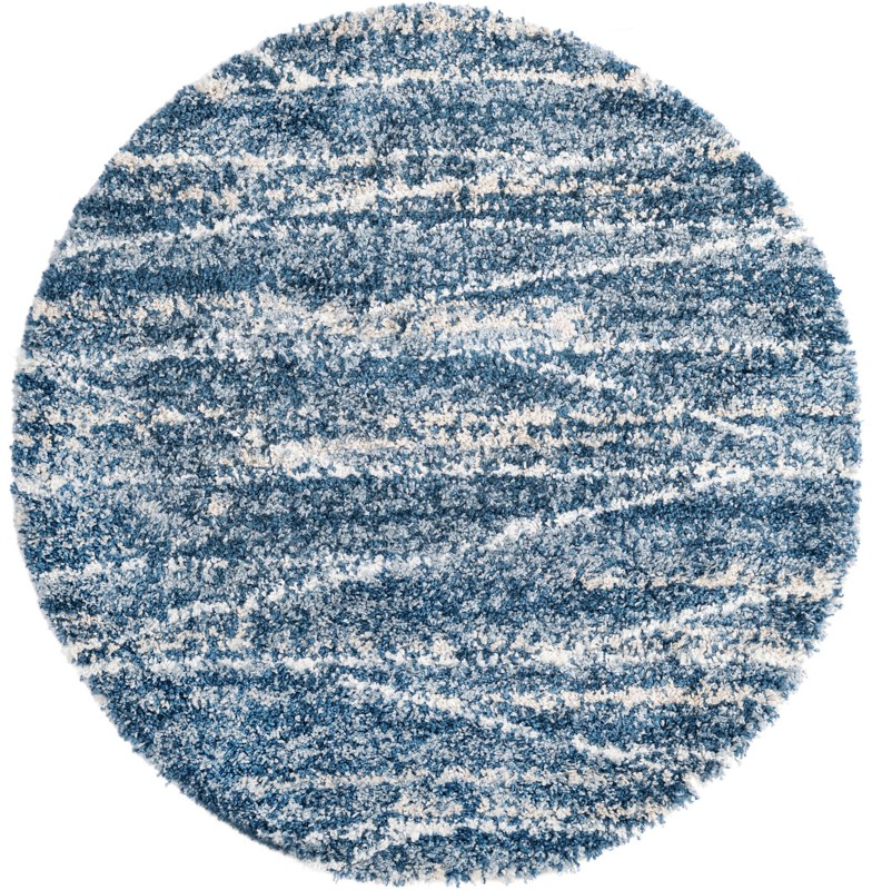 5' 3 x 5' 3 Edenton · Abstract Shag Rug, blue