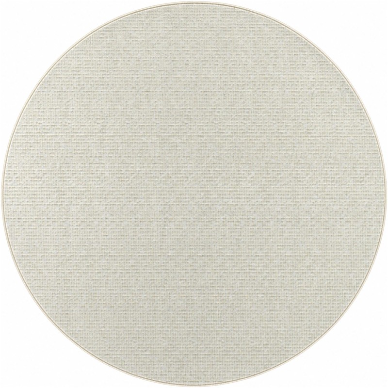 6' x 6' Swain · Solid round rug, ivory white