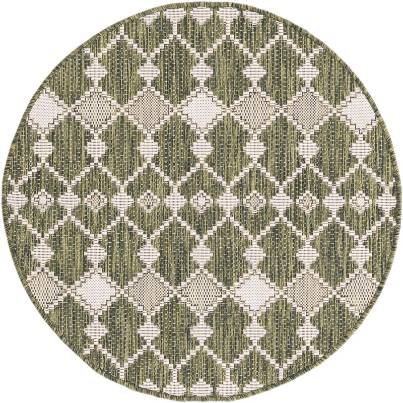 3' x 3' Ramsden · Diamond Outdoor Rug, green