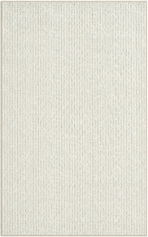 3' 3 x 5' 3 Swain · Solid round rug, ivory white