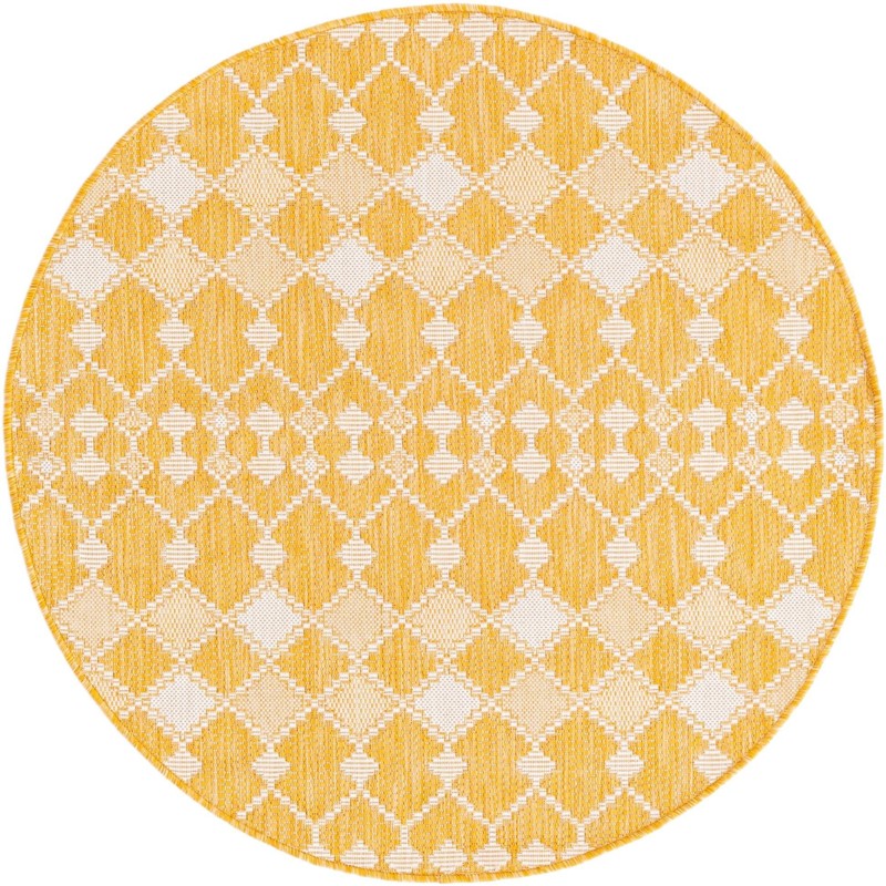 Ramsden · Diamond Outdoor Rug, yellow