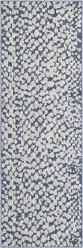 2' x 6' 1 Dillard · Animal print Outdoor Rug, navy blue