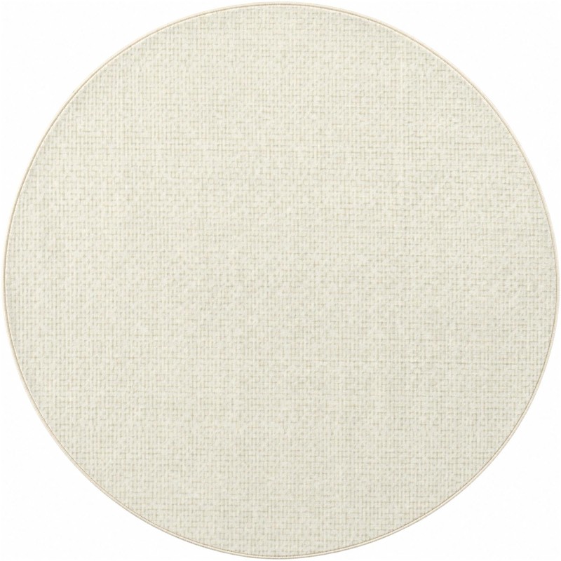 Swain · Solid round rug, ivory white
