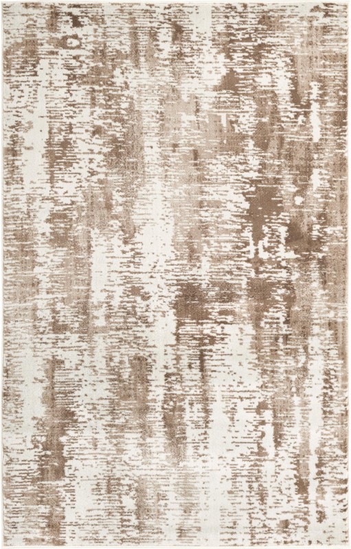 5' 3 x 8' Boland · Abstract rug, ivory and beige