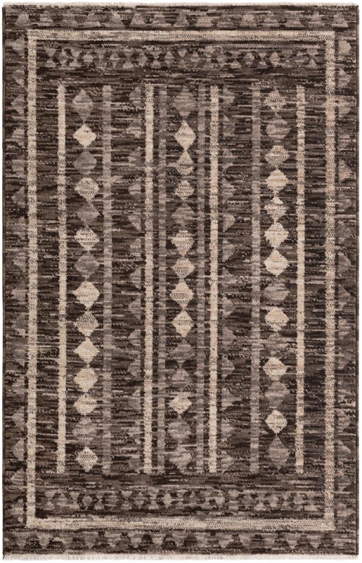 Kearny · Border rug, gray