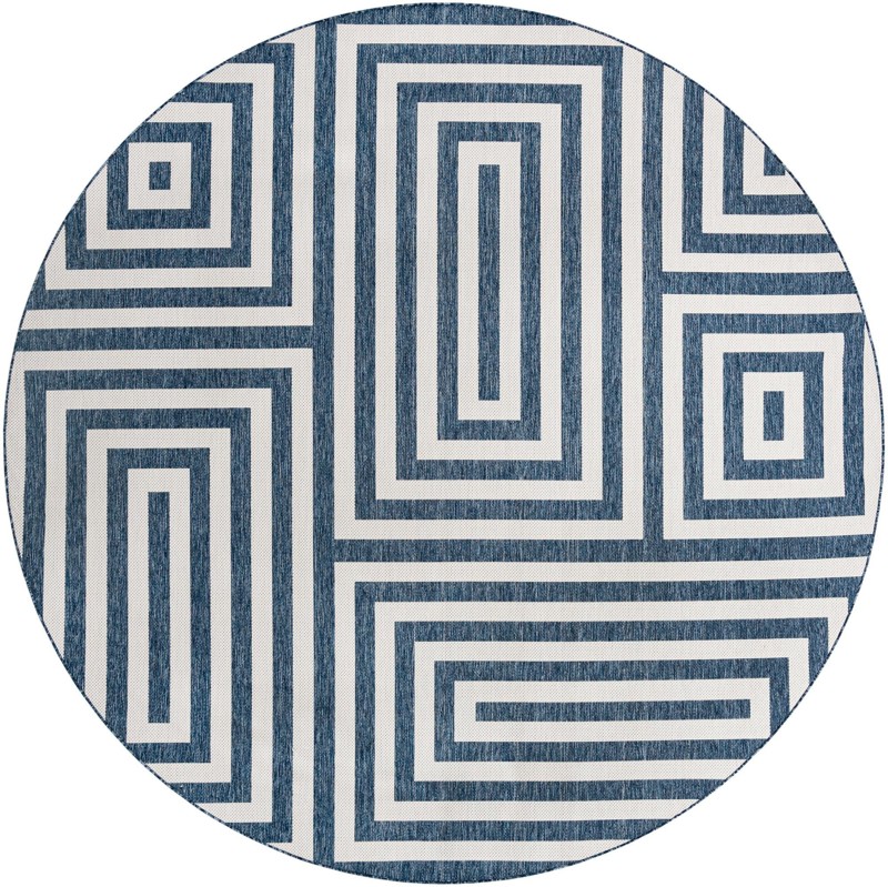 13' x 13' Cumberland · Geometric Outdoor Rug, blue
