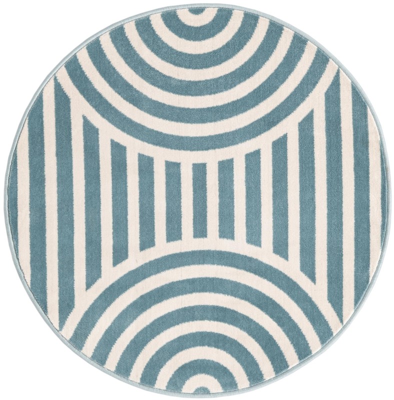 Nye · Geometric rug, sky blue