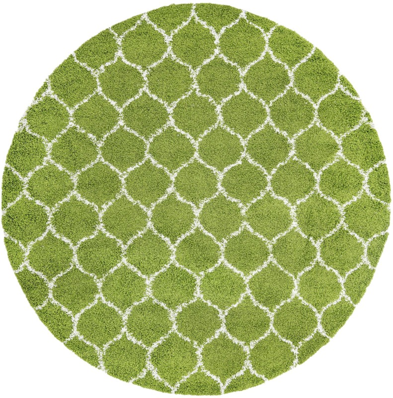 10' x 10' Barnett · Lattice Shag Rug, green
