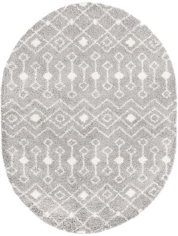 Bayley · Diamond Shag Rug, gray