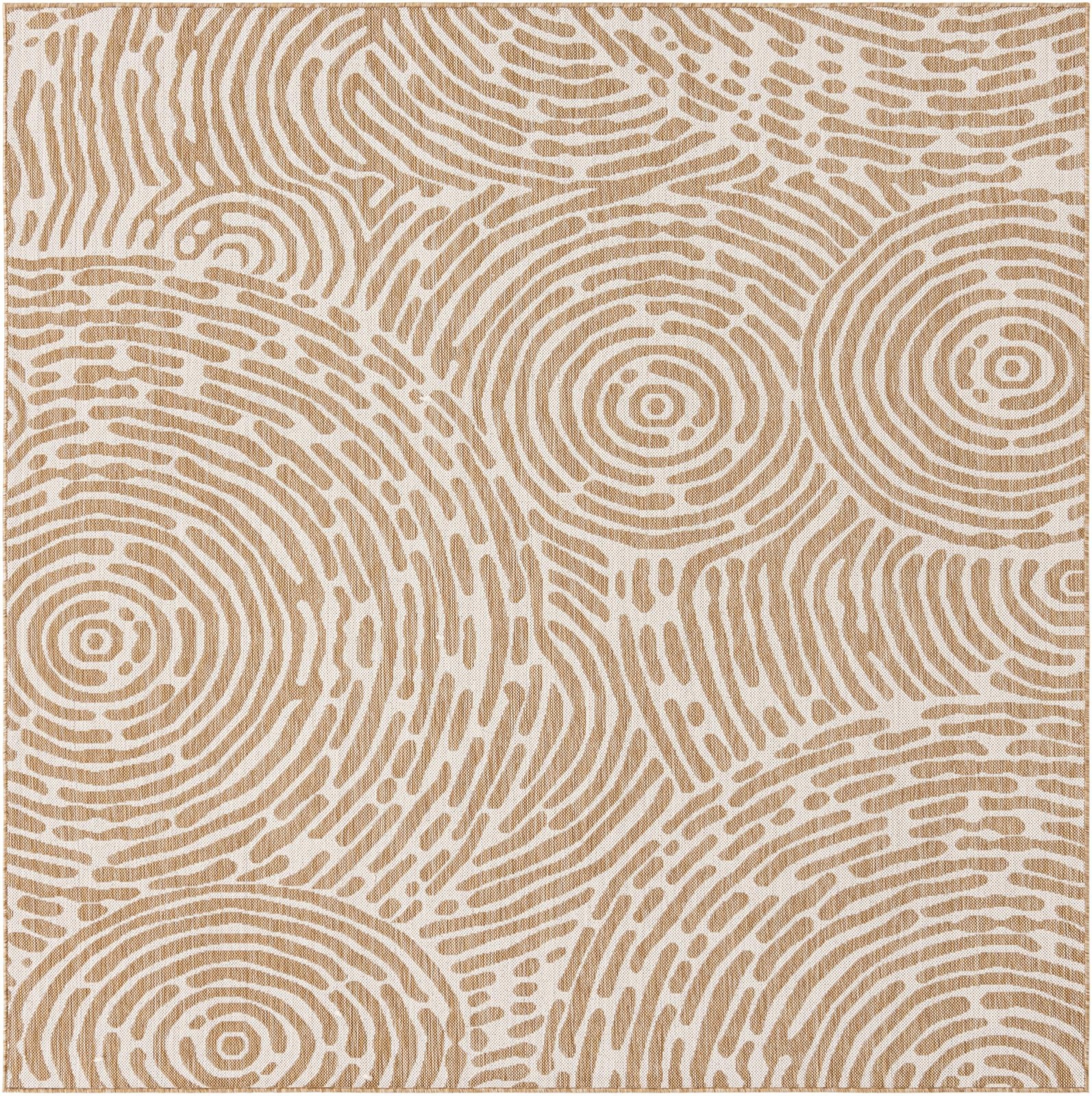 7' 10 x 7' 10 Grafton · Abstract Outdoor Rug, taupe