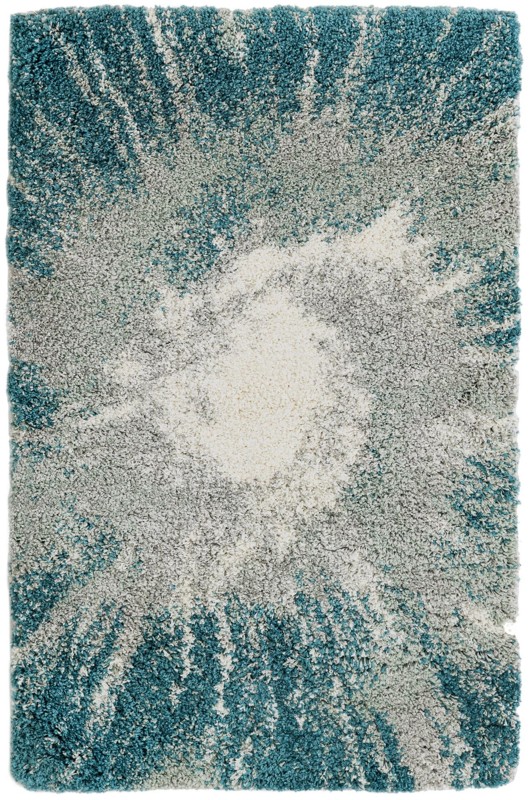 3' 3 x 5' 3 Shirley · Abstract Shag Rug, teal