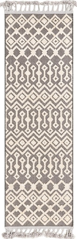 2' x 6' Rothwell · Diamond rug, charcoal