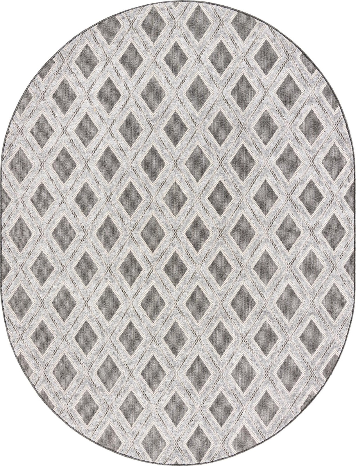 7' 10 x 10' Goshen · Diamond rug, charcoal
