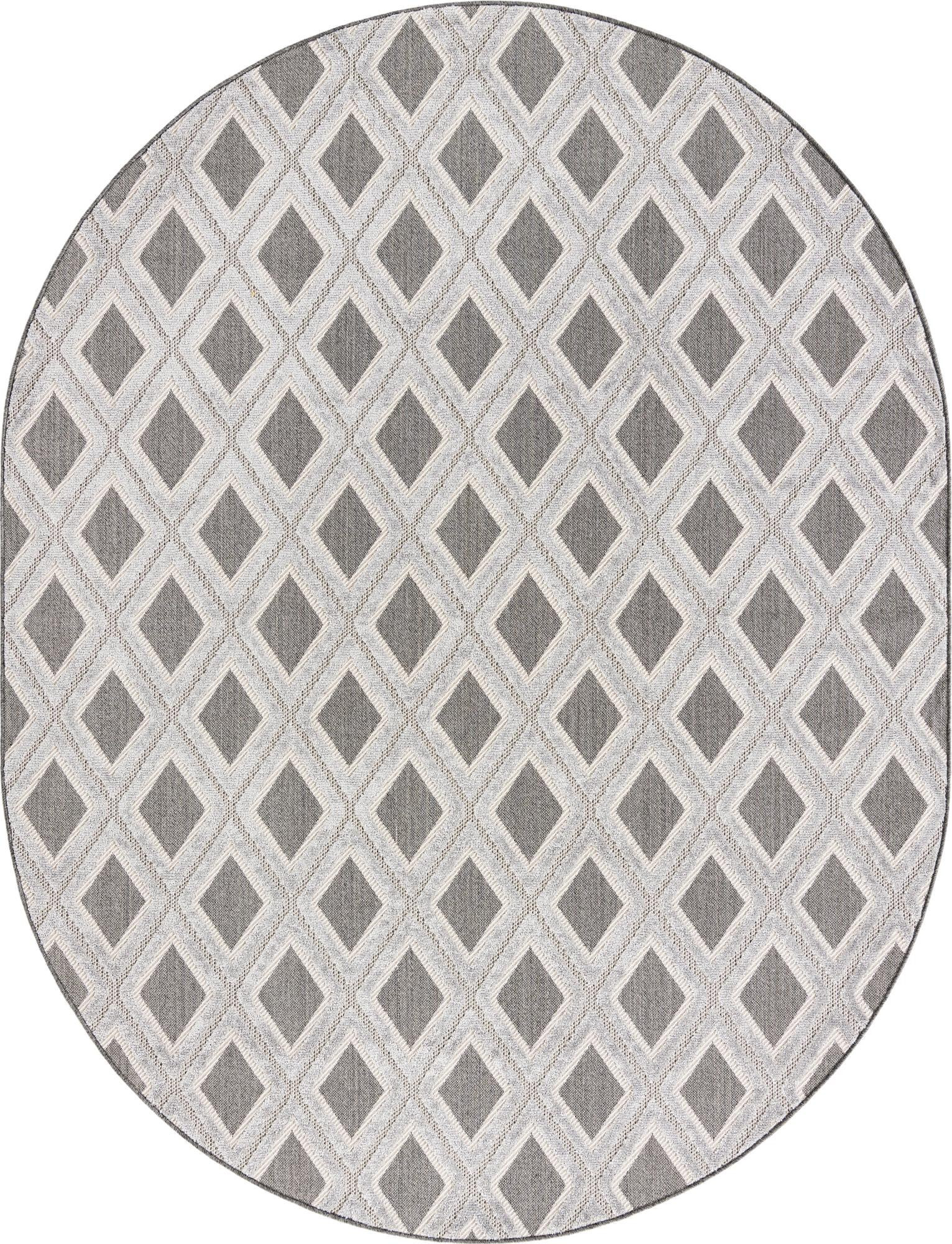 7' 10 x 10' Goshen · Diamond rug, charcoal
