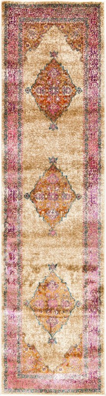 2' 7 x 10' Rogan · Border rug