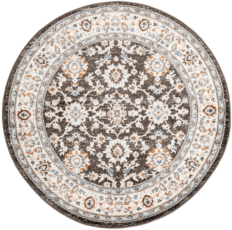 Reuben · Medallion rug, fume gray