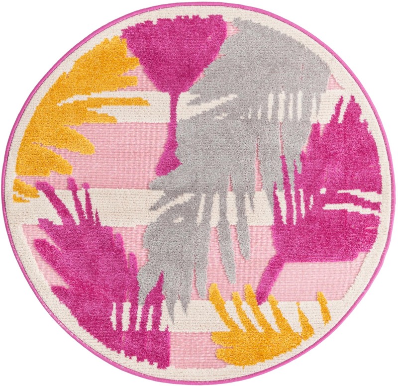 Fargo · Abstract Outdoor Rug, pink